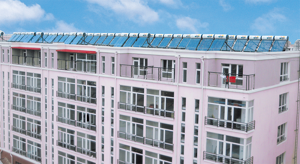 內(nèi)蒙古寧城大寧小區(qū)太陽能熱水器項目